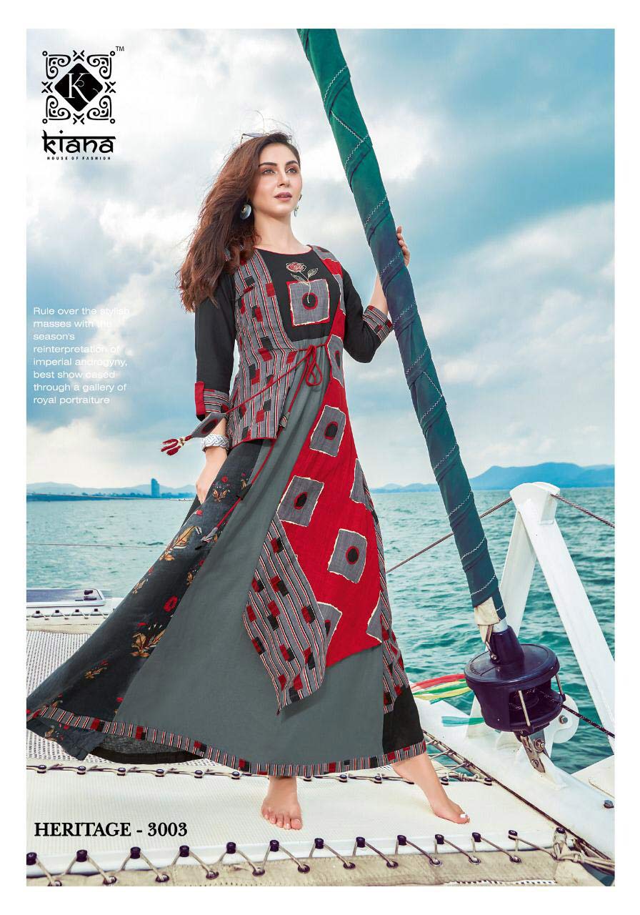 Heritage Vol-3 Kiana Rayon Two Tone Kurti Manufacturer Heritage Vol-3 Kiana Rayon Two Tone Kurti Manufacturer
